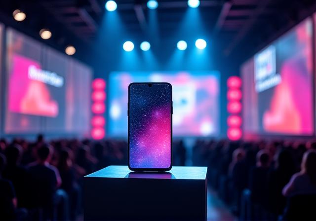 Evento di lancio di un nuovo smartphone.